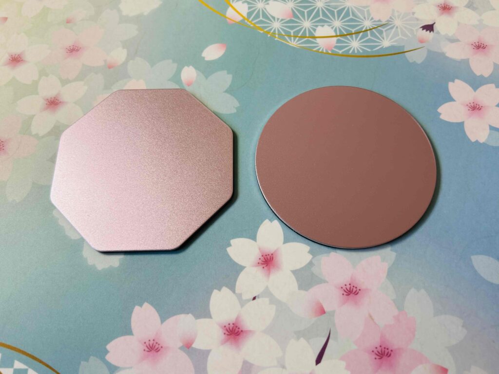 シーリングスタンプ　アルミ製マット（表面）の写真