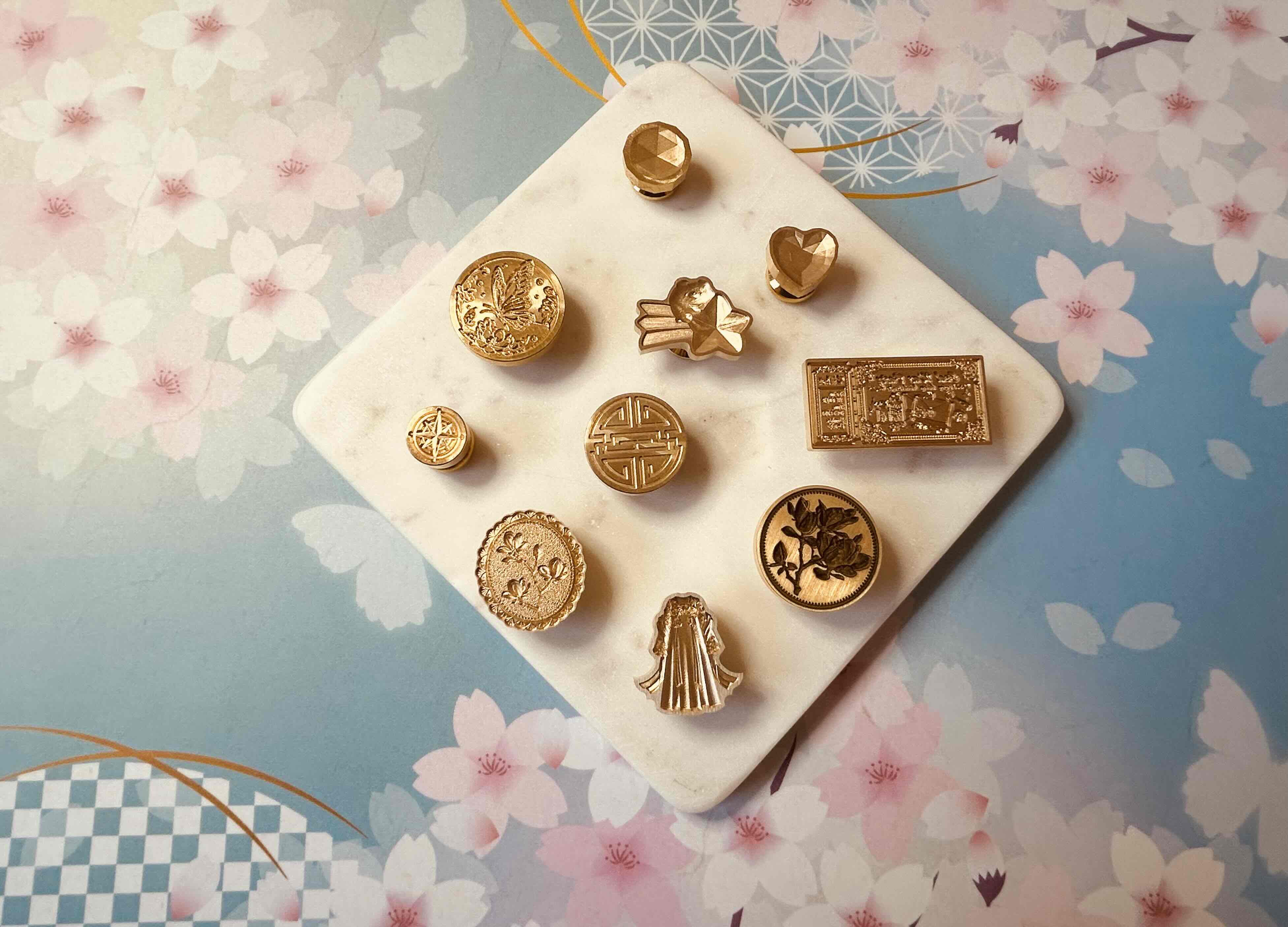 いろいろなシーリングスタンプヘッドの写真